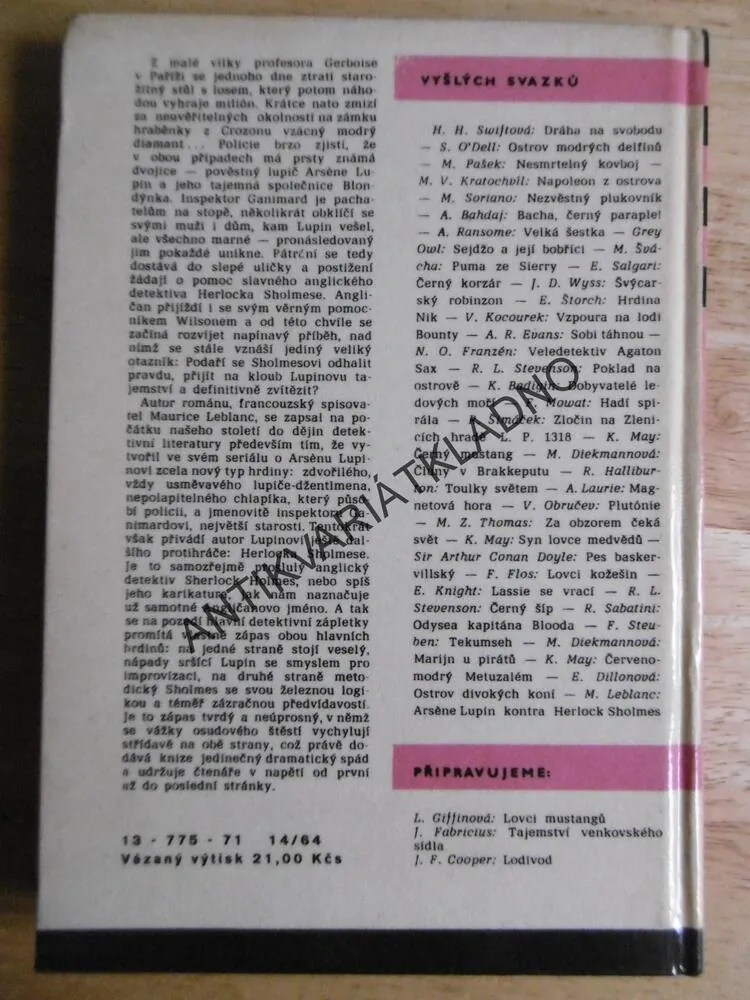 KOD 120 - ARSENE LUPENE KONTRA HERLOCK SHOLMES(BLONDÝNKA) LEBLANC, **an