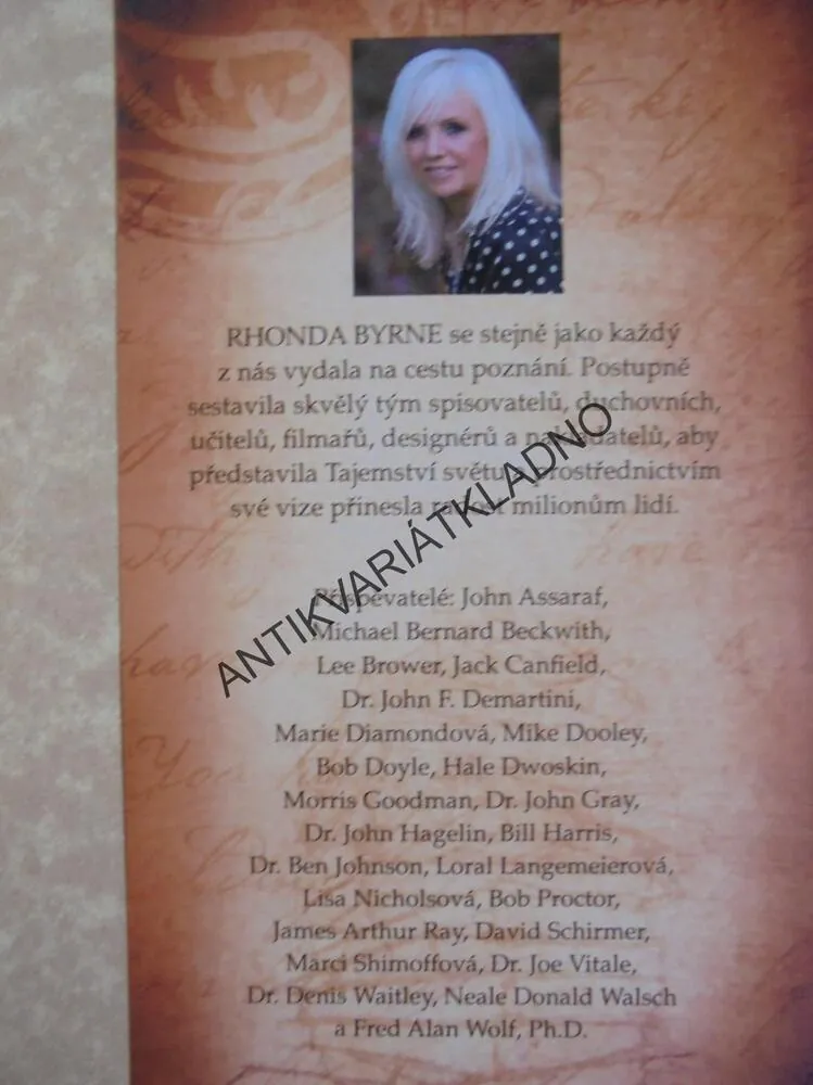SECRET TAJEMSTVÍ, RHONDA BYRNE, **an