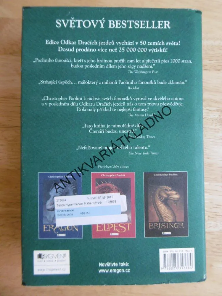 INHERITANCE, CHRISTOPHER PAOLINI, **an