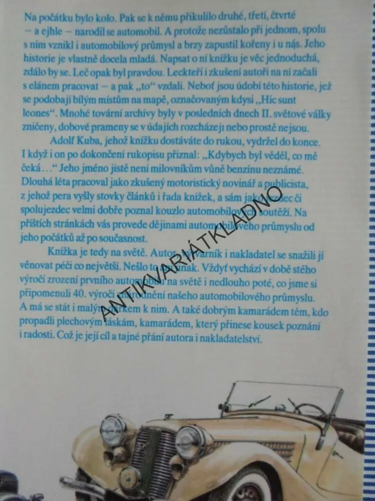 AUTOMOBIL V SRDCI EVROPY, KUBA,TATRA,LIAZ,ŠKODA,LK, **an