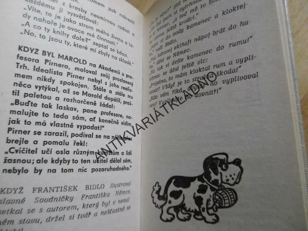 ANEKDOTY 18. Z ATELIÉRŮ, NEPRAKTA,**an