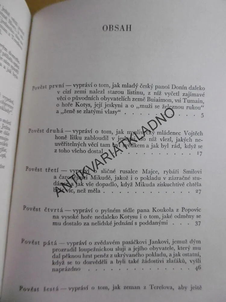 POVĚSTI ZLATÉHO KONĚ, VIKTOR PALIVEC, MILADA MAREŠOVÁ, 1964, **an