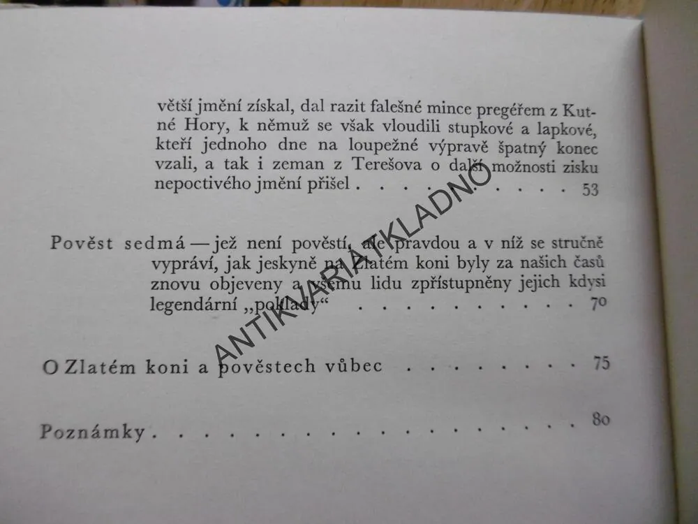 POVĚSTI ZLATÉHO KONĚ, VIKTOR PALIVEC, MILADA MAREŠOVÁ, 1964, **an