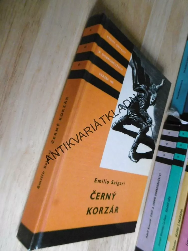 KOD 100 - ČERNÝ KORZÁR, EMILIO SALGARI, VRAŠTIL, 1988, **an