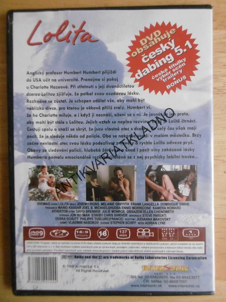 LOLITA, DVD FILM