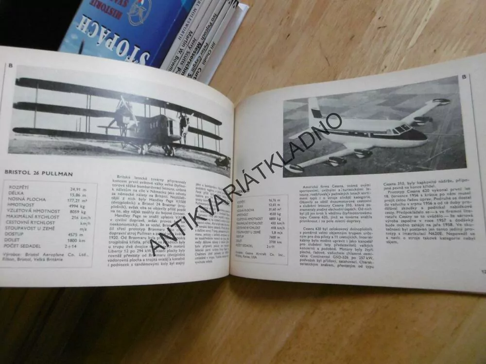 ATLAS LETADEL, ČTYŘMOTOROVÁ A VĚTŠÍ PÍSTOVÁ DOPRAVNÍ LETADLA, NĚMEČEK, NADAS, **an
