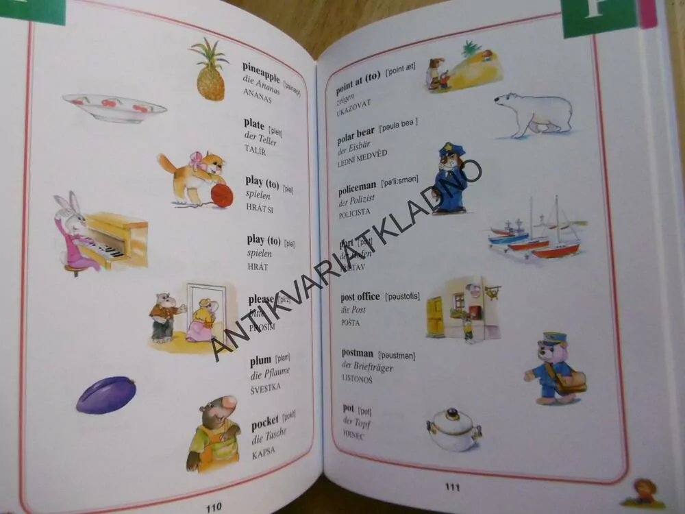 ILUSTROVANÝ SLOVNÍK ANGLICKO-NĚMECKO-ČESKÝ,, **an
