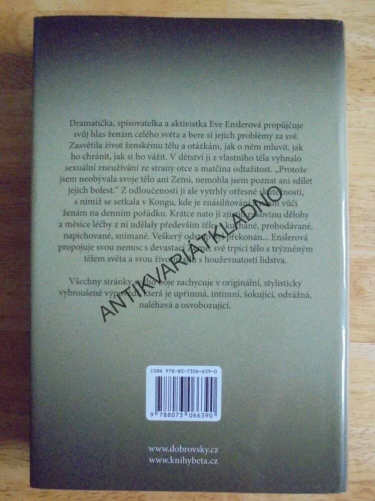 V TĚLE SVĚTA, EVE ENSLEROVÁ,**an