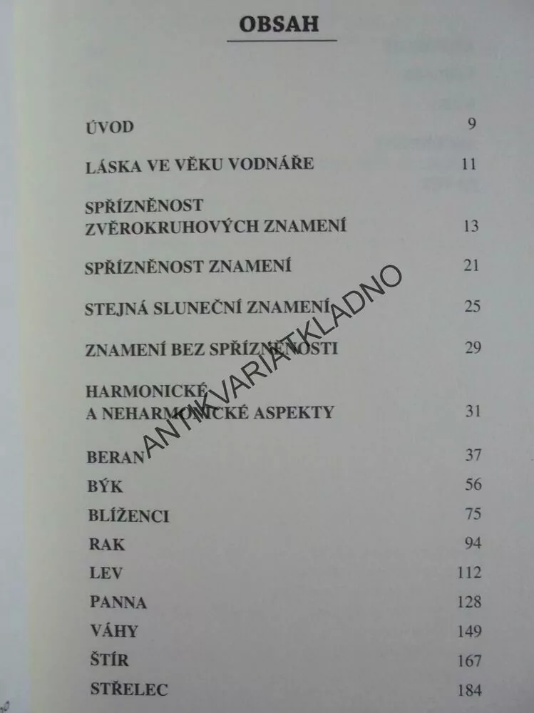 ASTROLOGIE LÁSKY, ALENA HORÁKOVÁ, **an