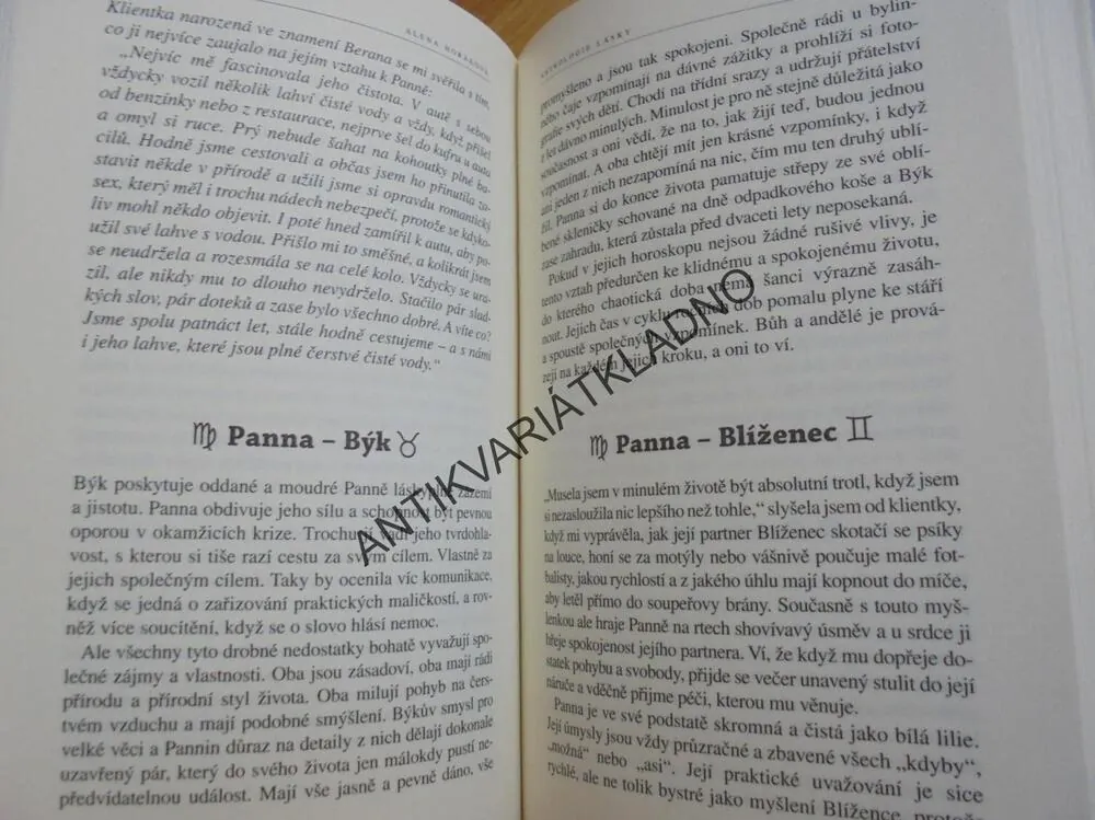 ASTROLOGIE LÁSKY, ALENA HORÁKOVÁ, **an