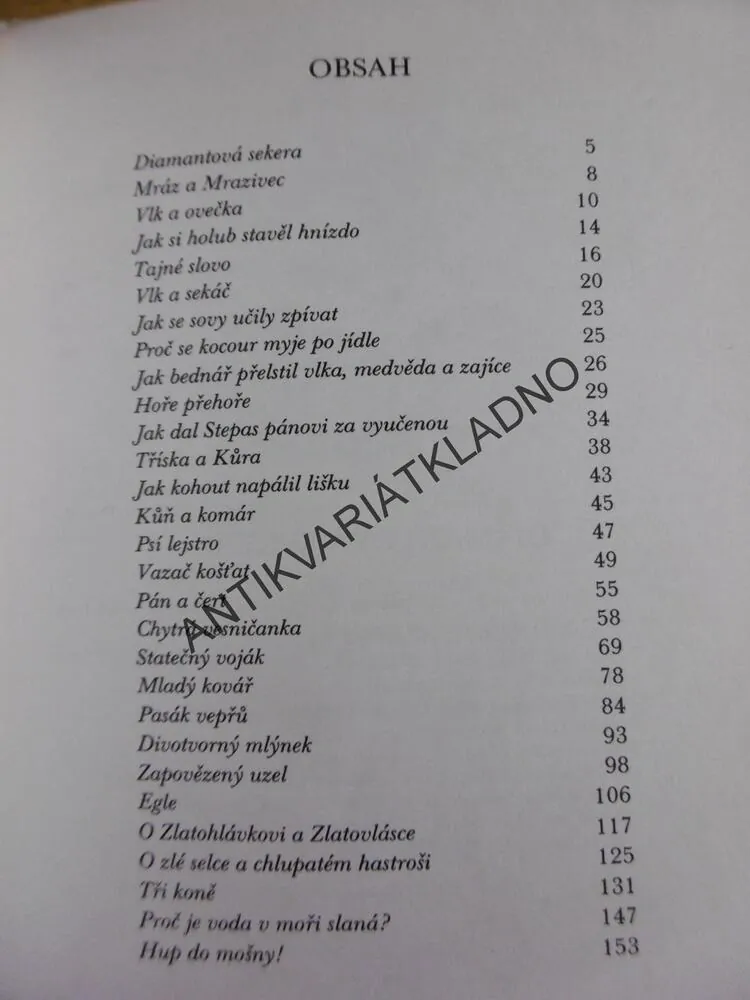 DIAMANTOVÁ SEKERA, BALTSKÉ POHÁDKY, JAROSLAV TICHÝ, BREHOVSZKÝ, 1988, **an