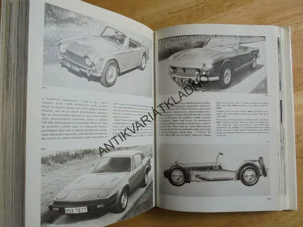 VELKÝ OBRAZOVÝ ATLAS AUTOMOBILU, VETERAN, MINAŘÍK 1985, **an