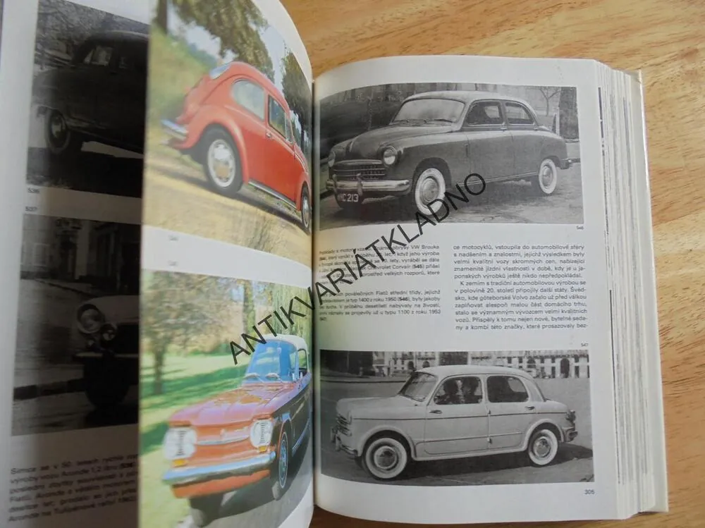 VELKÝ OBRAZOVÝ ATLAS AUTOMOBILU, VETERAN, MINAŘÍK 1985, **an