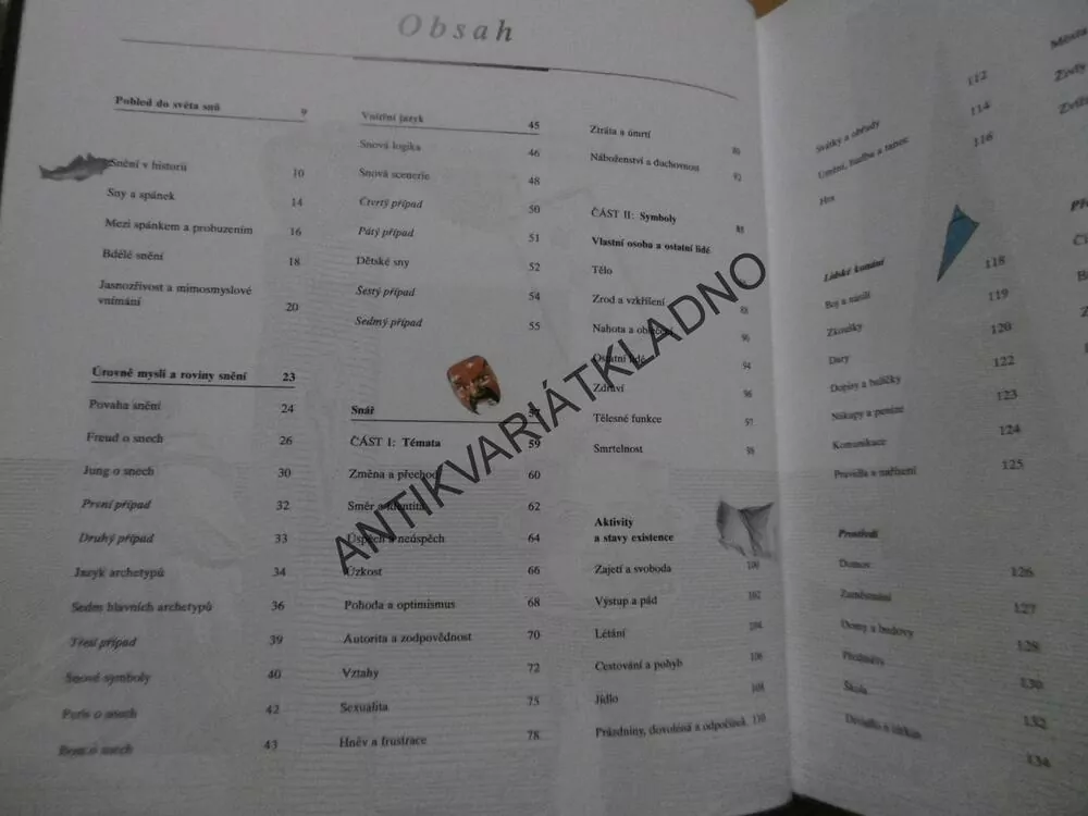 TAJEMNÝ JAZYK SNŮ, KLÍČ KE SNŮM, DAVID FONTANA, **AN