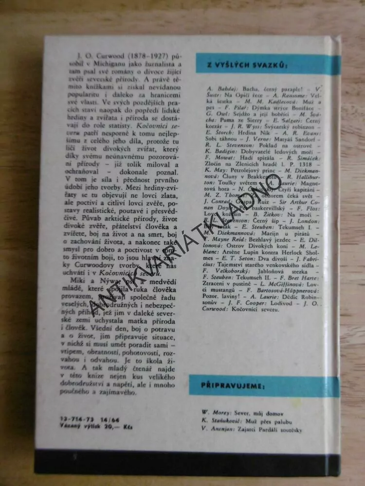 KOD 59 - KOČOVNÍCI SEVERU, JAMES OLIVER CURWOOD, 1973, **an