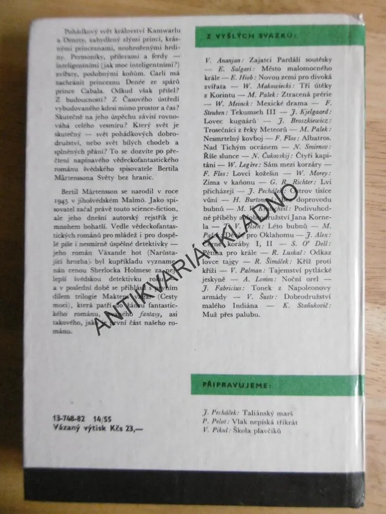KOD 158 - SVĚTY BEZ HRANIC, BERTIL MARTENSSON, ROCMAN, **an
