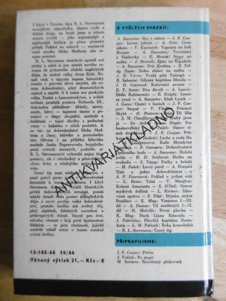 KOD 33 - ČERNÝ ŠÍP, ROBERT LOUIS STEVENSON, **an
