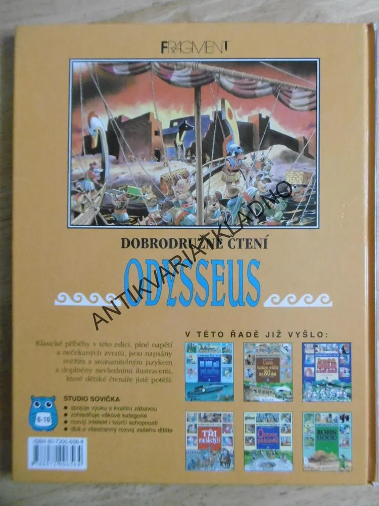 HOMÉR, ODYSSEUS, DOBRODRUŽNÉ ČTENÍ, WOLF, **an