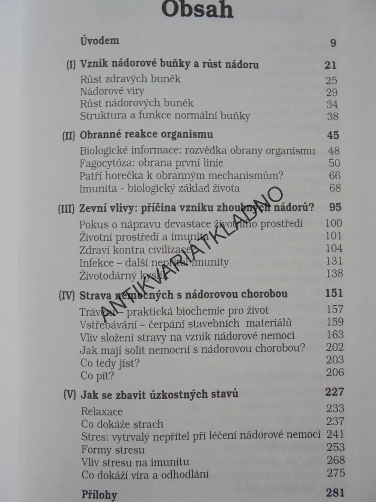 VELKÁ NEZNÁMÁ ANEB JDE O ŽIVOT, RAKOVINA, PŘÍČINY, **an