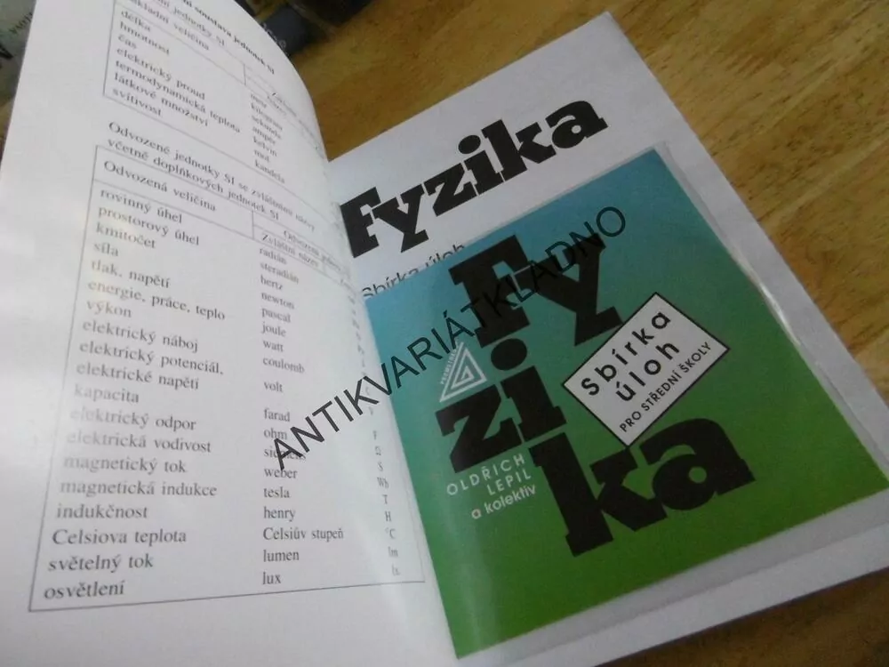 FYZIKA, SBÍRKA ÚLOH PRO STŘEDNÍ ŠKOLY, OLDŘICH LEPIL, BEZ CD, 