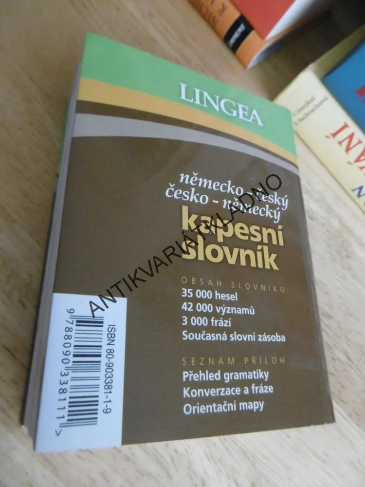 LINGEA, KAPESNÍ SLOVNÍK, NĚMECKO-ČESKÝ, ČESKO-NĚMECKÝ, **an