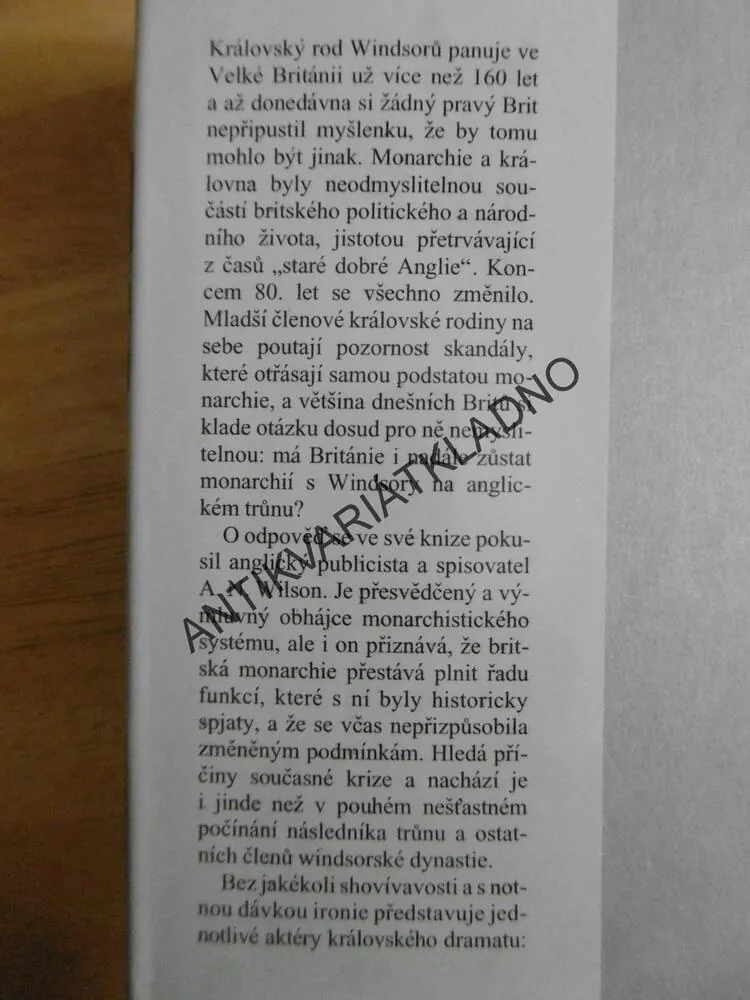 VZESTUP A PÁD RODU WINDSORŮ, A.N. WILSON **an