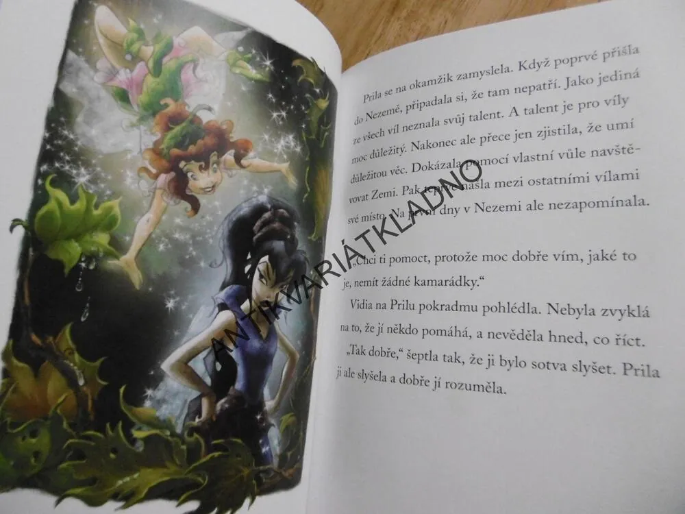 VIDIA A KORUNA KRÁLOVNY VÍL, KOUZELNÁ KNIHOVNA VÍLY, WALT DISNEY, **an