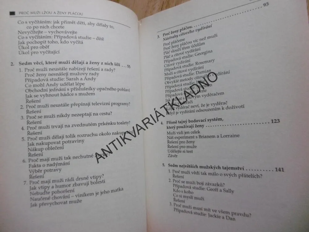 PROČ MUŽI LŽOU A ŽENY PLÁČOU, ALLAN A BARBARA PEASOVI, **an
