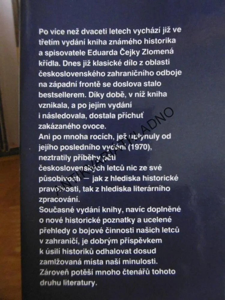 ZLOMENÁ KŘÍDLA, EDUARD ČEJKA, **an