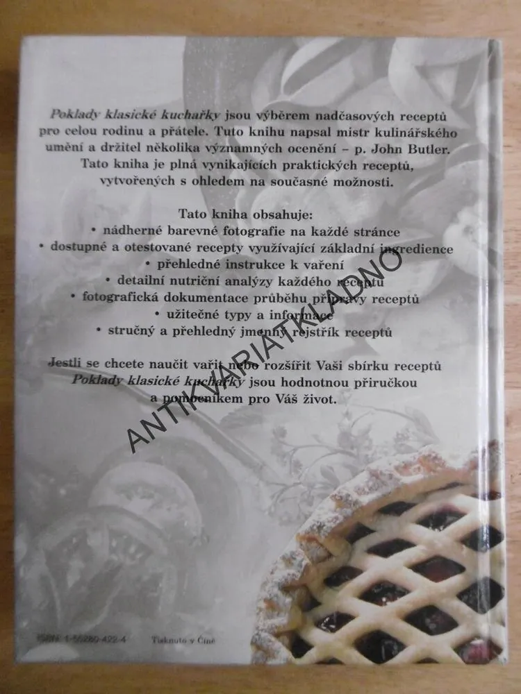 POKLADY KLASICKÉ KUCHAŘKY, ŠÉF KUCHAŘ JOHN BUTLER, **an
