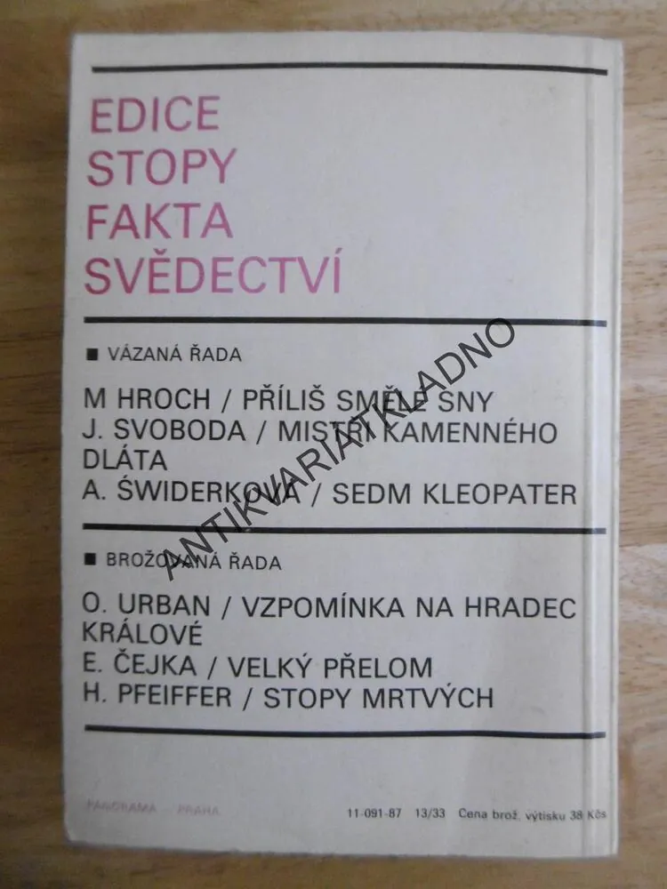 OFENZÍVA V PACIFIKU, MILOŠ HUBÁČEK, **an
