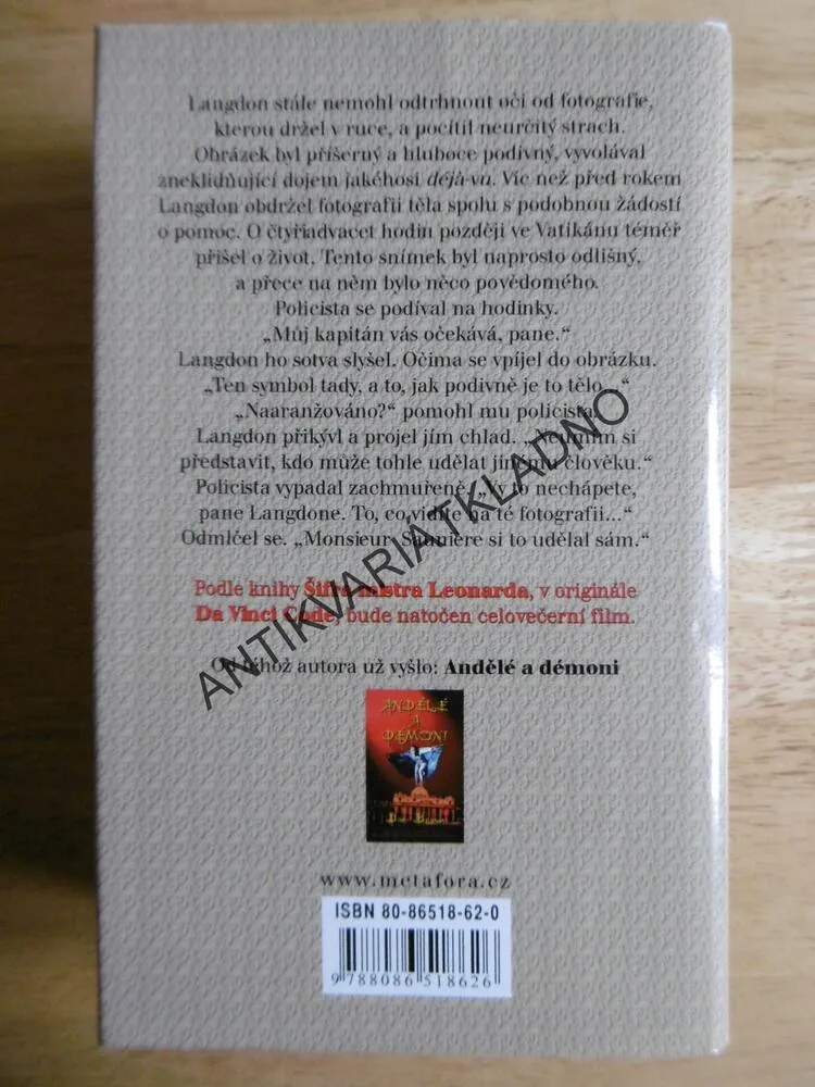 ŠIFRA MISTRA LEONARDA, DAN BROWN, **an