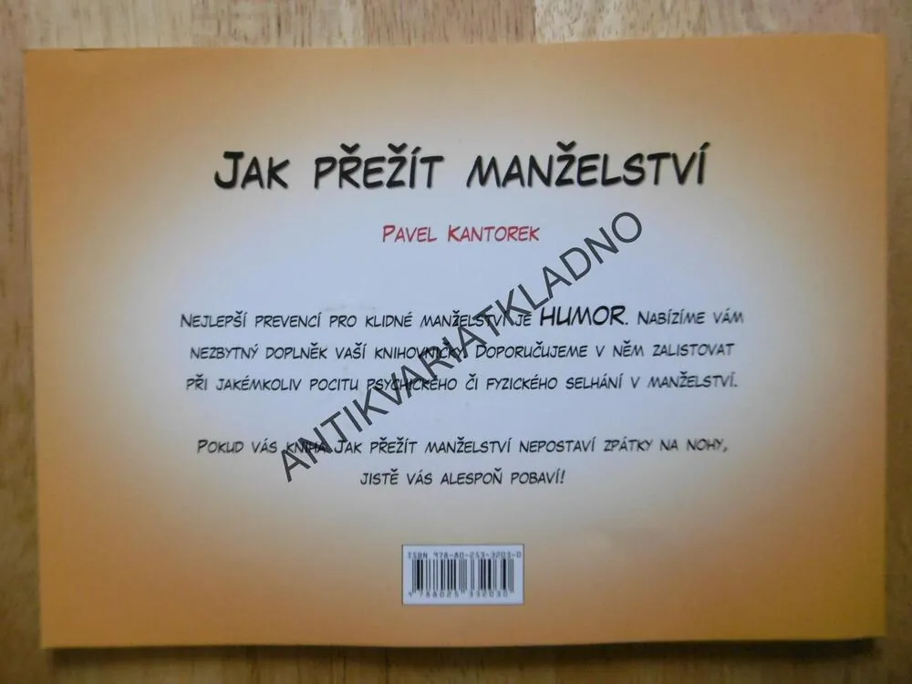 JAK PŘEŽÍT MANŽELSTVÍ, PAVEL KANTOREK