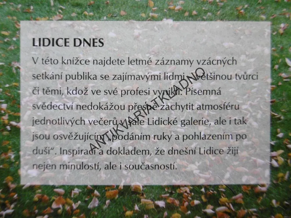 LIDICKÉ PODVEČERY S HVĚZDAMI, LIDICE, **an