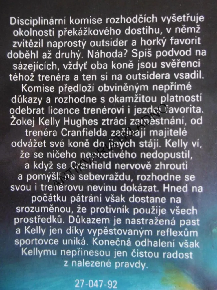 VYŠETŘOVACÍ KOMISE, DICK FRANCIS, **an