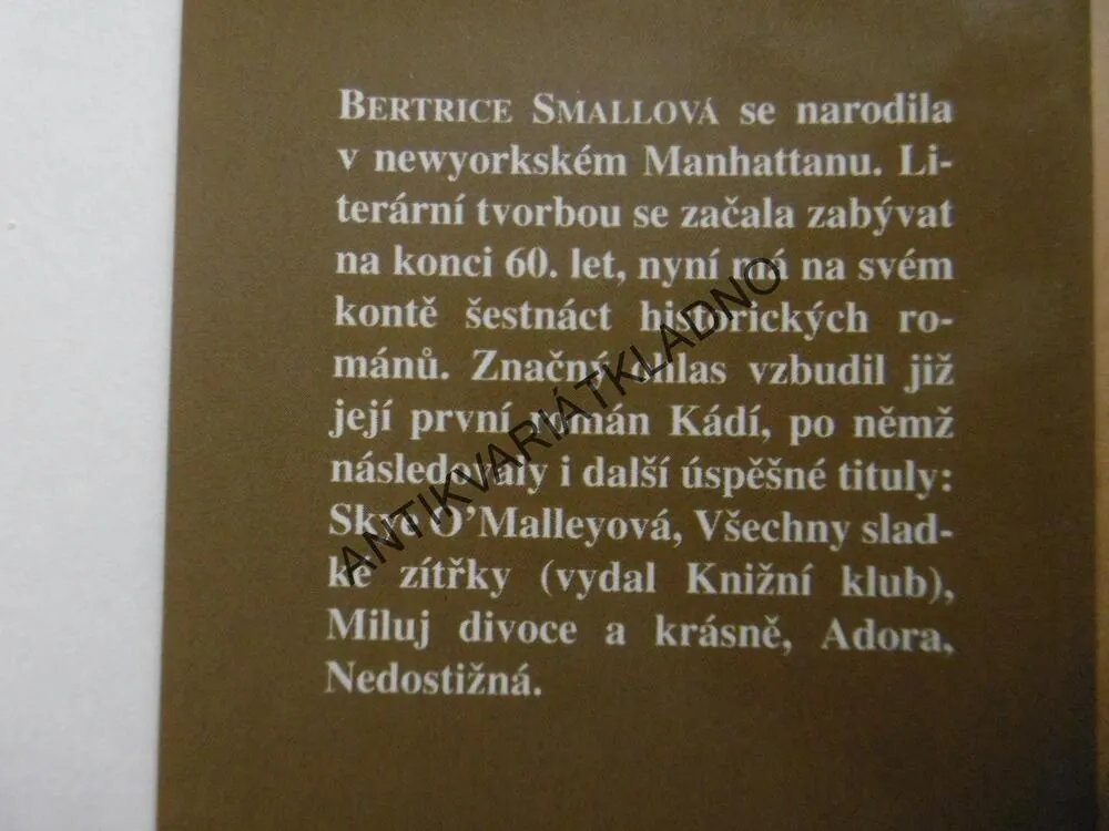 VĚČNÁ LÁSKA, BERTRICE SMALLOVÁ,**an