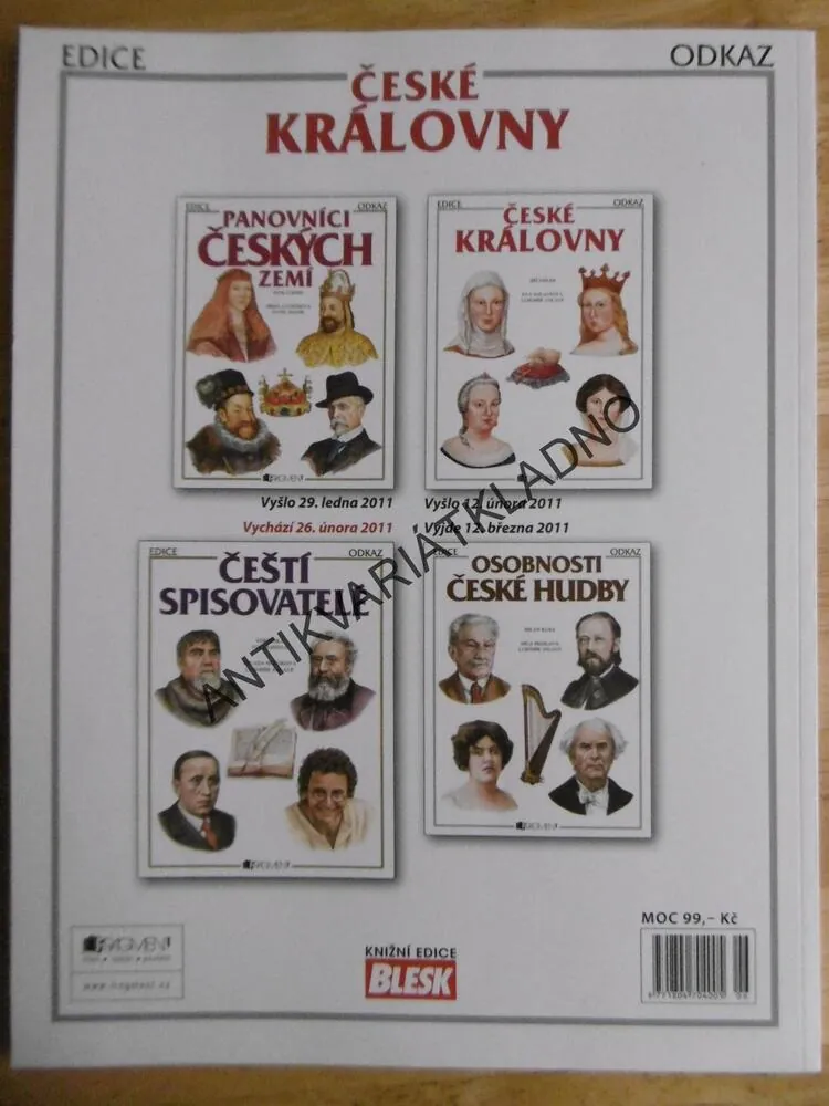 ČESKÉ KRÁLOVNY, FIEDLER, ANLAUFOVÁ, **an