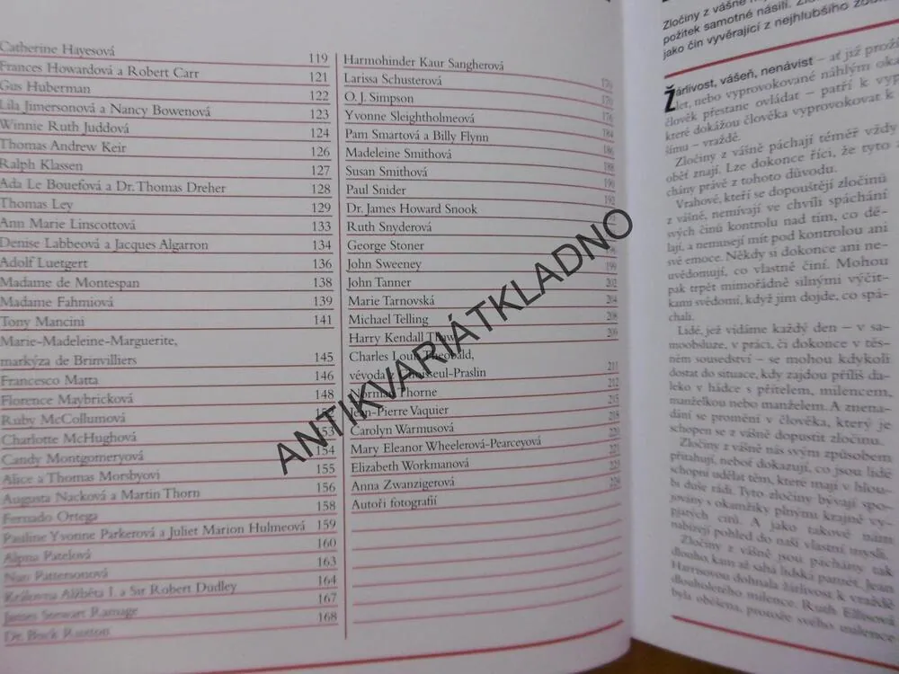 ZLOČINY Z VÁŠNĚ, SUE BLACKHALL, VELKÉ KRIMINÁLNÍ PŘÍPADY, **an