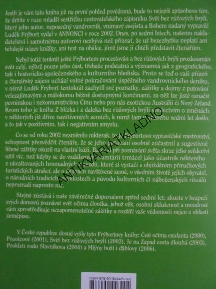 Z BLÍZKA I Z DALEKA BEZ RŮŽOVÝCH BRÝLÍ,FRÝBORT, **an