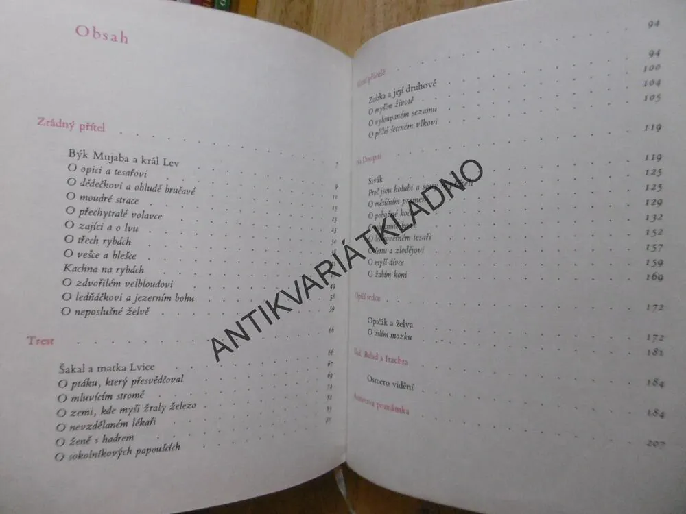 O MUDRCI BIDPAJOVI A JEHO ZVÍŘÁTKÁCH, IVAN OLBRACHT, 1972, včetně přebalu, **an