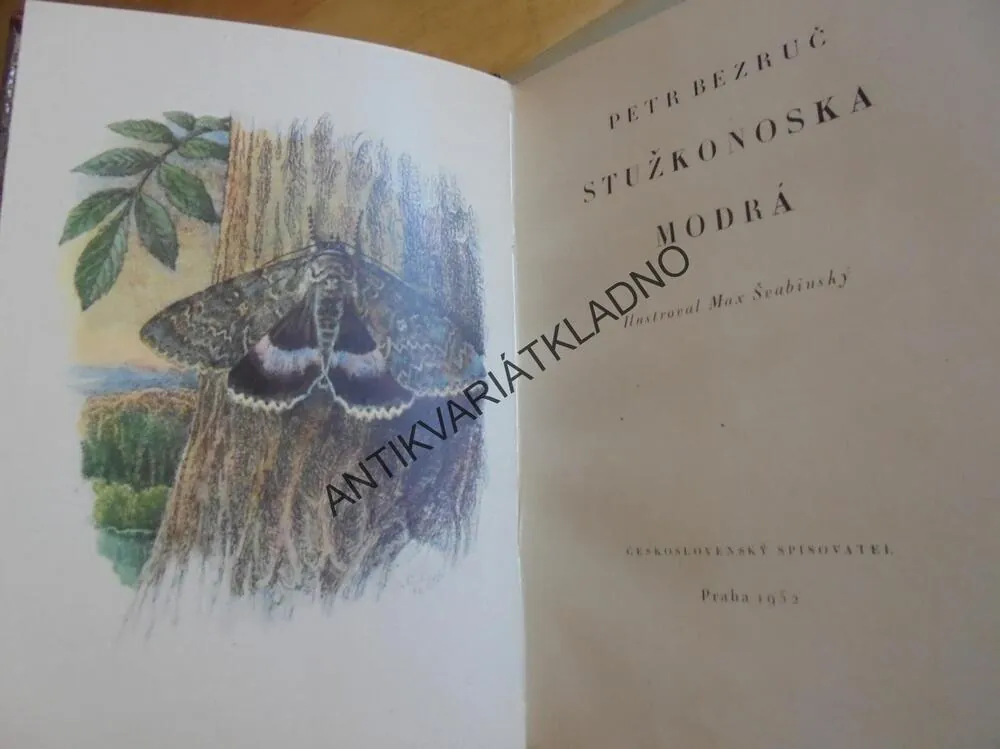 STUŽKONOSKA MODRÁ, PETR BEZRUČ, ŠVABINSKÝ, **an