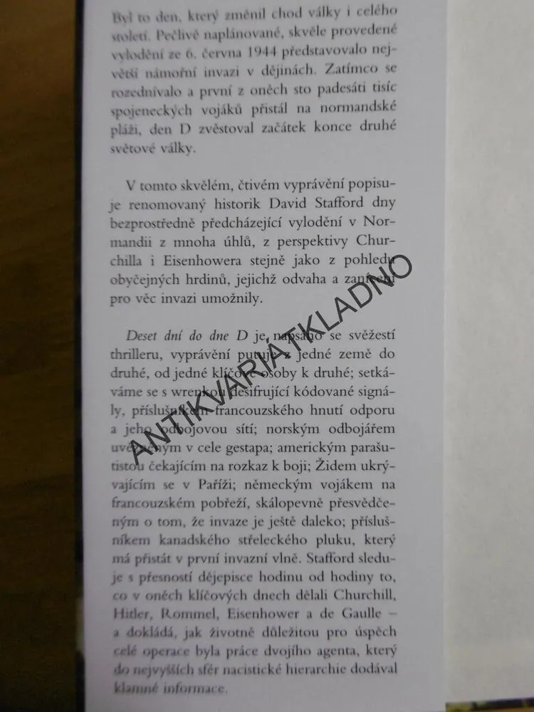 DESET DNÍ DO DNE D, DAVID STAFFORD, **an