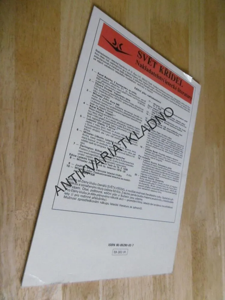 Z DENÍKU STÍHAČE, EDUARD DOUBEK, LETECTVÍ, **an