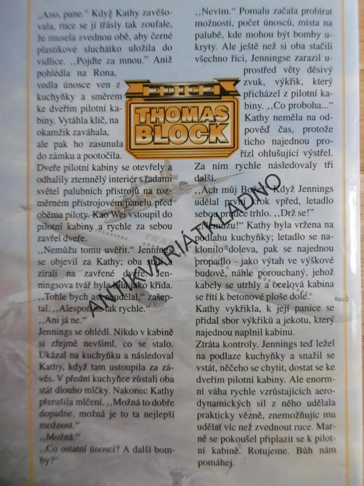 NEBESKÁ PAST, THOMAS BLOCK, **an