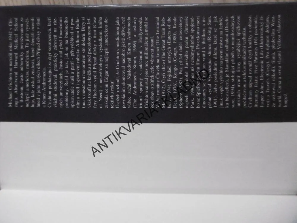 PŘÍPAD DÍVKY V TÍSNI, MICHAEL CRICHTON, **an