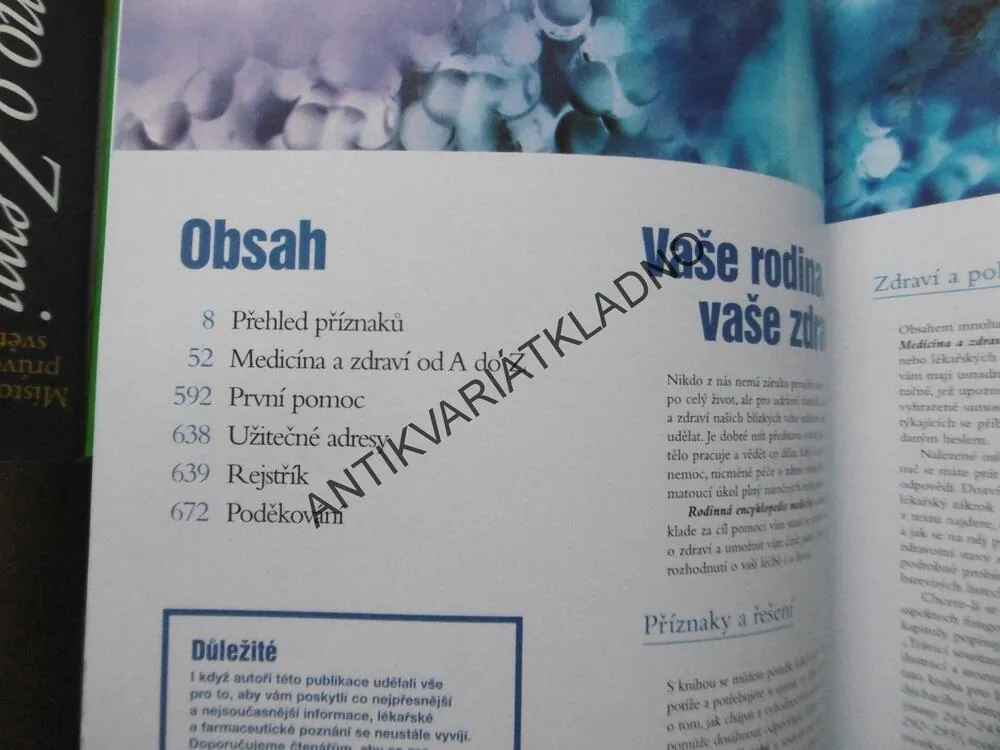 RODINNÁ ENCYKLOPEDIE MEDICÍNY A ZDRAVÍ, **an