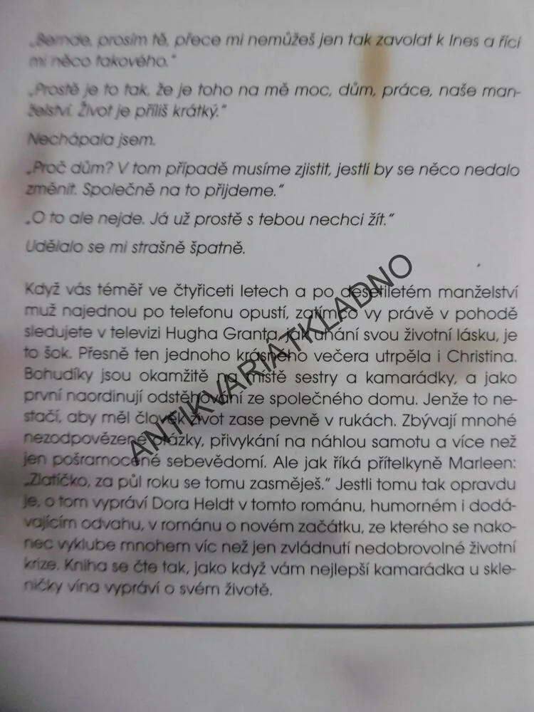 DOMILOVÁNO, DORA HELDT, **an