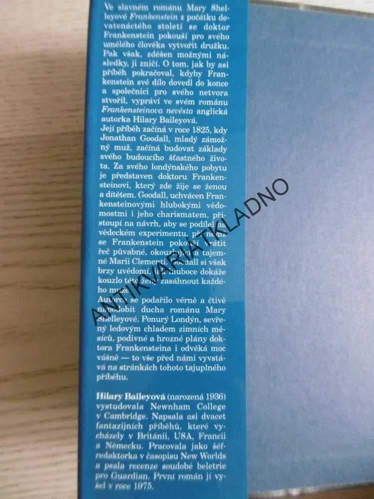 FRANKENSTEINOVA NEVĚSTA, HILARY BAILEYOVÁ, **an