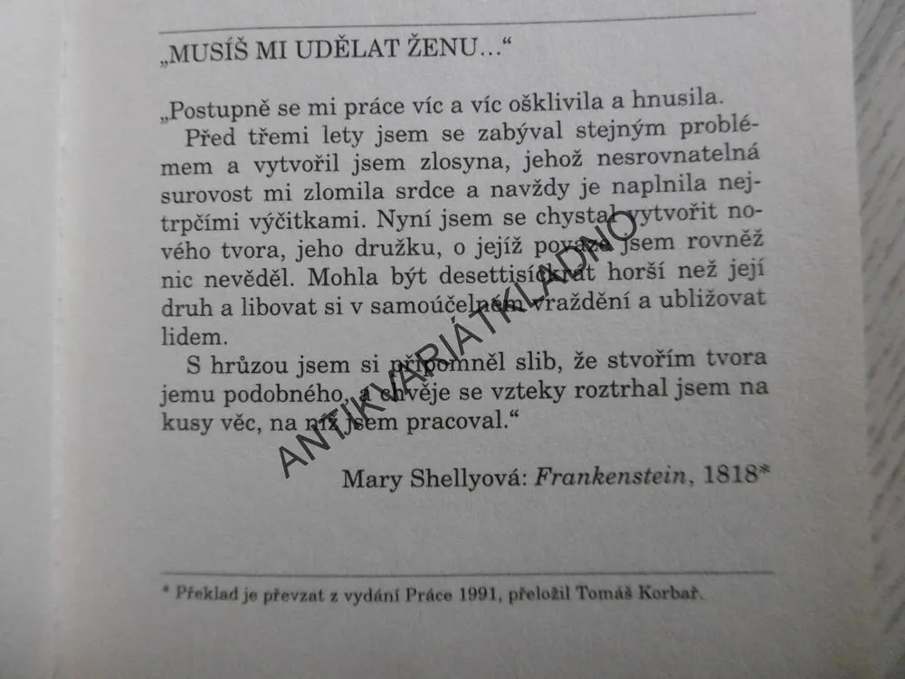FRANKENSTEINOVA NEVĚSTA, HILARY BAILEYOVÁ, **an