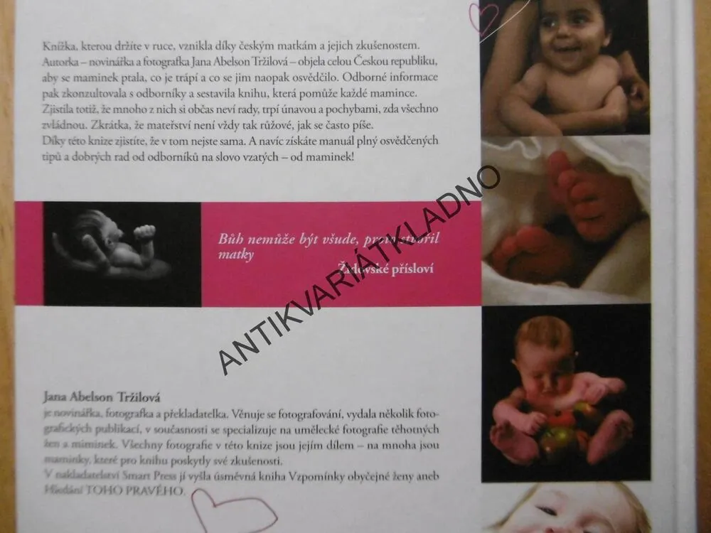 MANUÁL PRO ZAČÍNAJÍCÍ MAMINKY, MAMINKY RADÍ MAMINKÁM, JANA ABELSON TRŽILOVÁ, ARCHEOLOGIE, **an